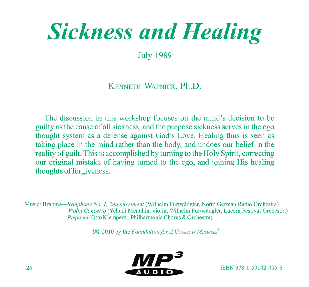 Sickness and Healing [MP3]