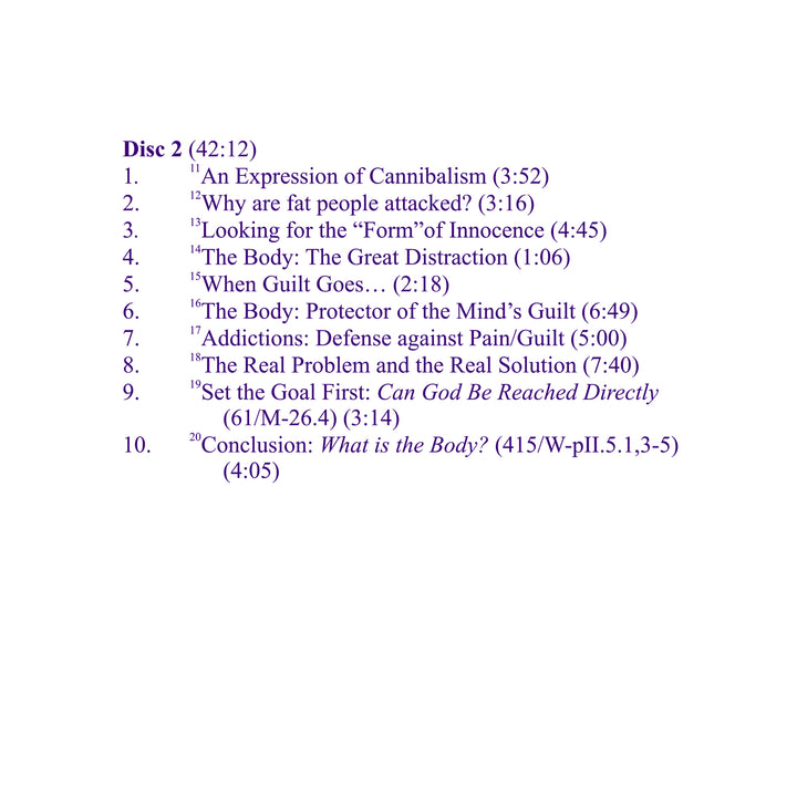 Overeating: A Dialogue An Application of the Principles of "A Course in Miracles" [MP3]