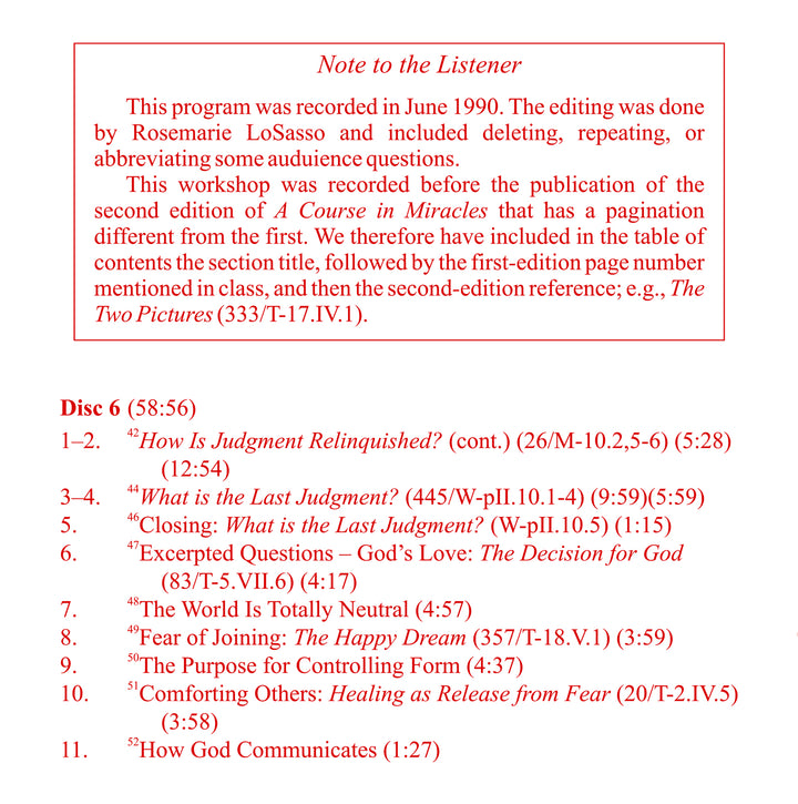 To Judge or Not to Judge [CD]