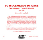 To Judge or Not to Judge [MP3]