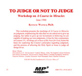 To Judge or Not to Judge [MP3]