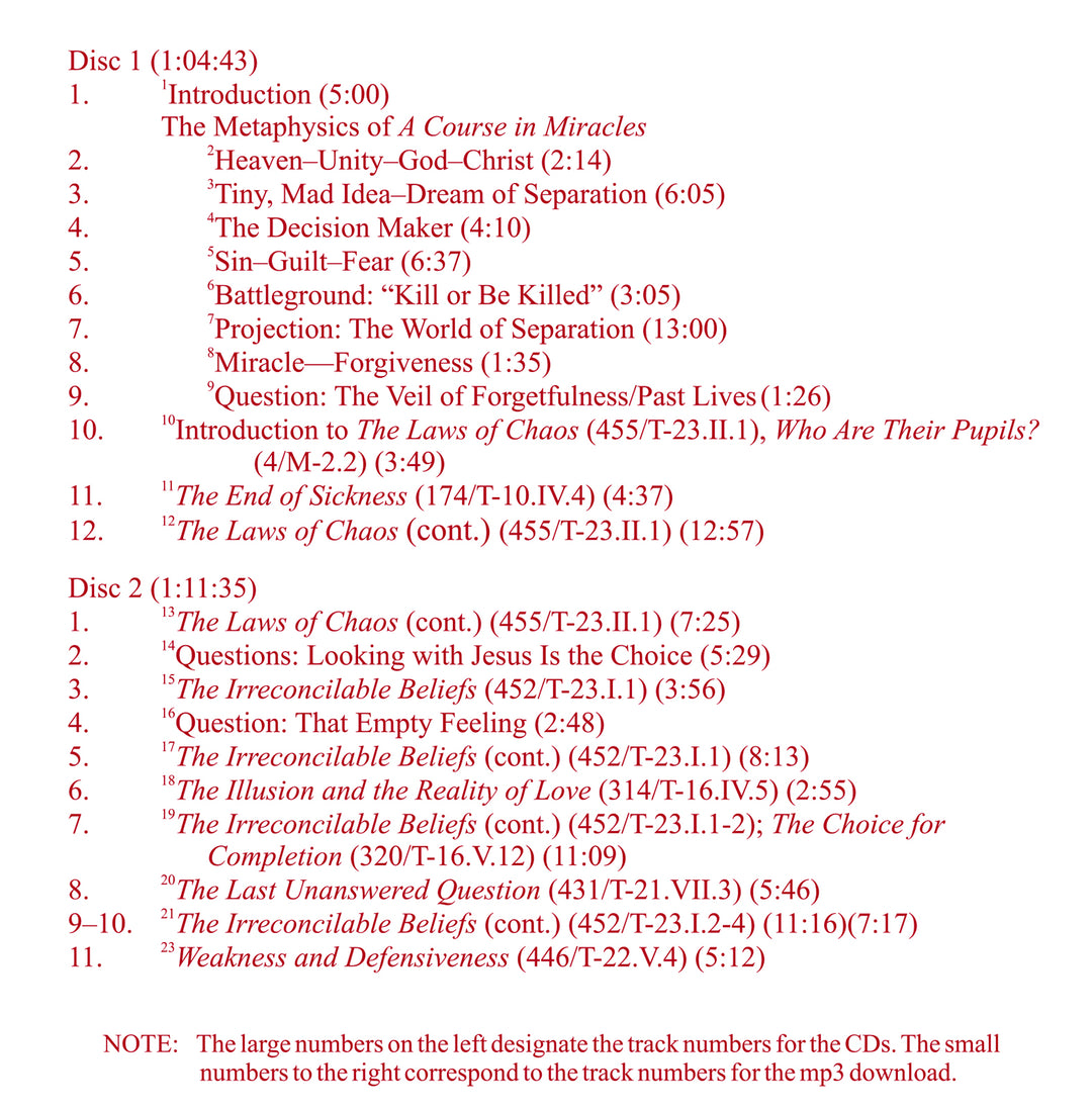 The Laws of Chaos [CD]
