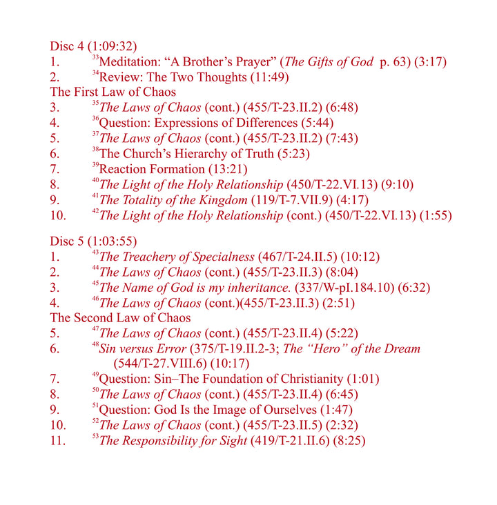 The Laws of Chaos [CD]