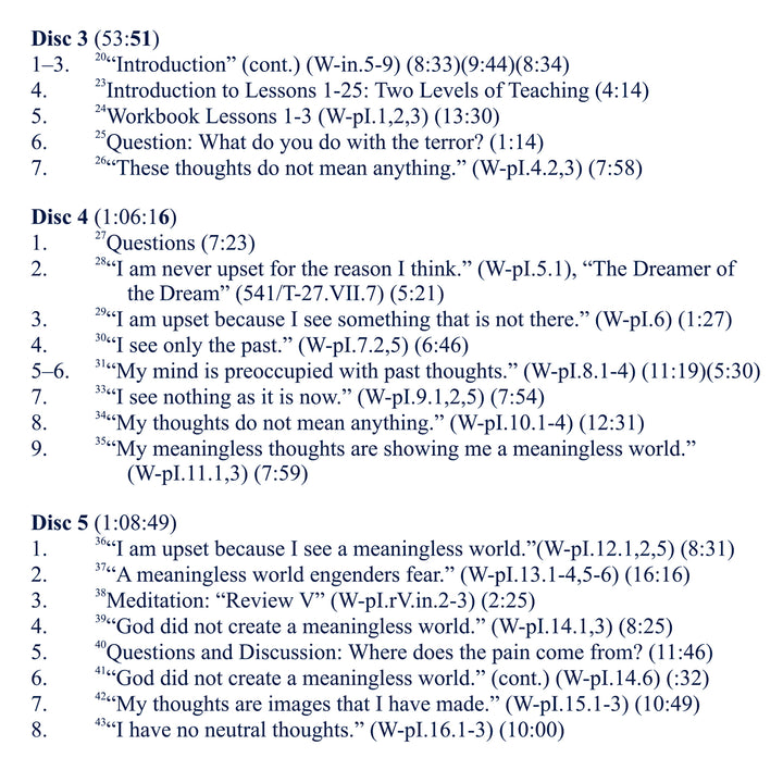 The Workbook of "A Course in Miracles": Its Place in the Curriculum - Theory and Practice [MP3]