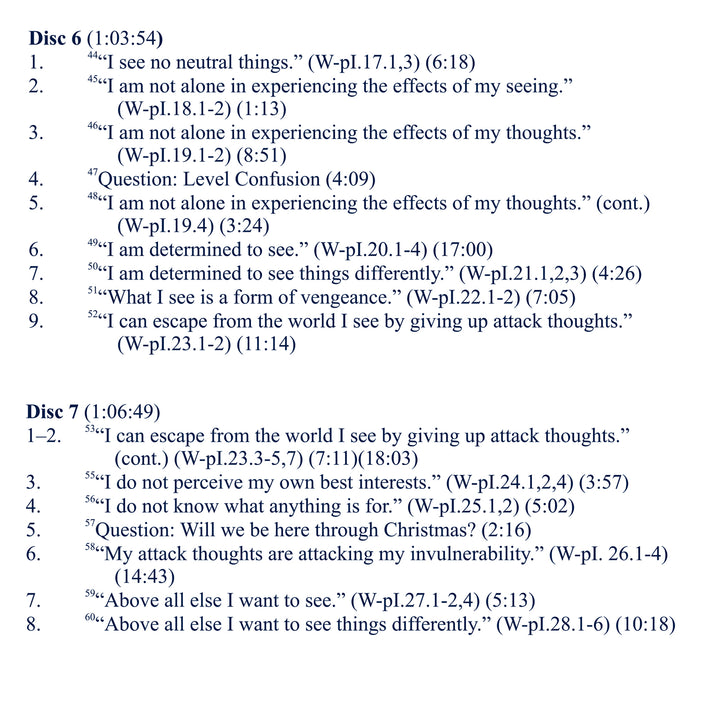 The Workbook of "A Course in Miracles": Its Place in the Curriculum - Theory and Practice [CD]