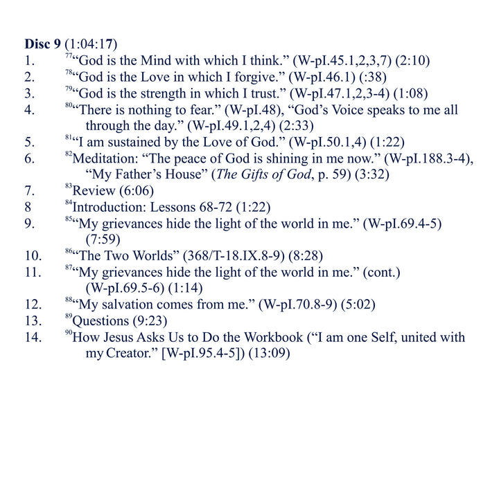 The Workbook of "A Course in Miracles": Its Place in the Curriculum - Theory and Practice [CD]