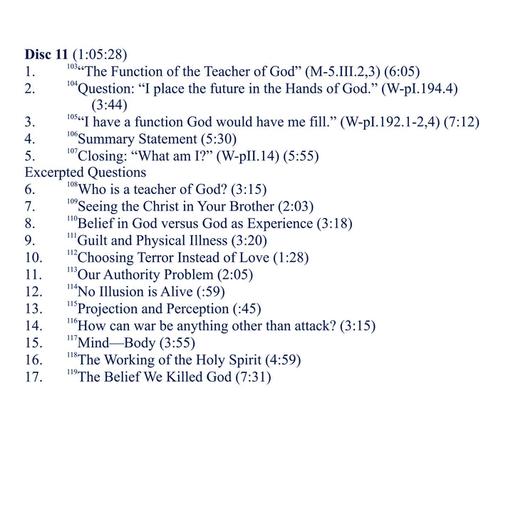 The Workbook of "A Course in Miracles": Its Place in the Curriculum - Theory and Practice [CD]