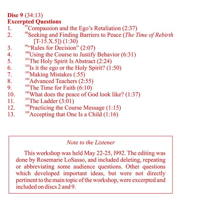 Making the Holy Spirit Special: The Arrogance of the Ego [CD]