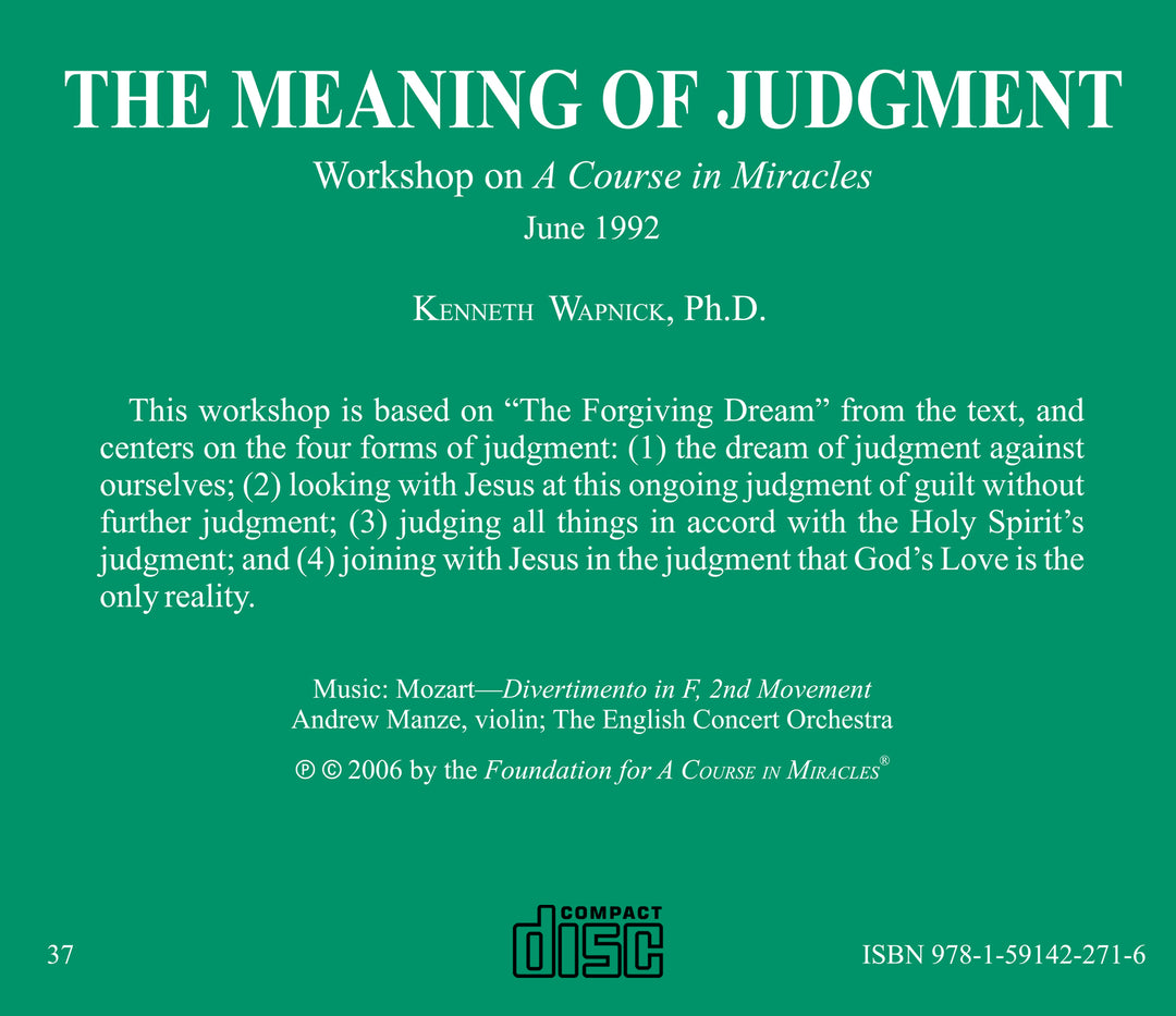 The Meaning of Judgment [CD]