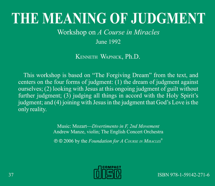 The Meaning of Judgment [CD]