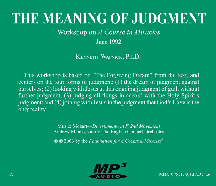 The Meaning of Judgment [MP3]