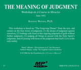 The Meaning of Judgment [MP3]
