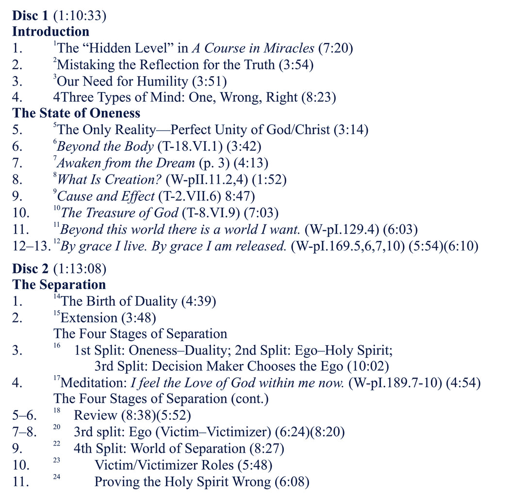 Duality as Metaphor in "A Course in Miracles" [MP3]