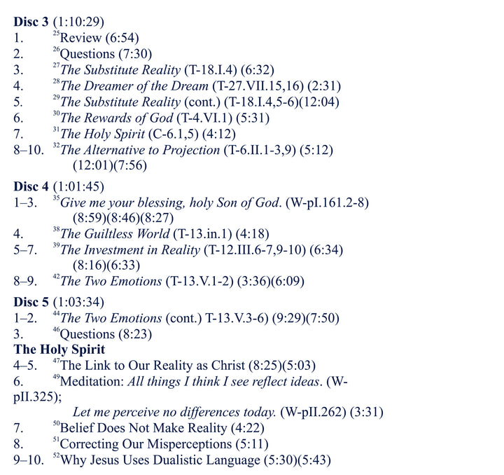 Duality as Metaphor in "A Course in Miracles" [CD]
