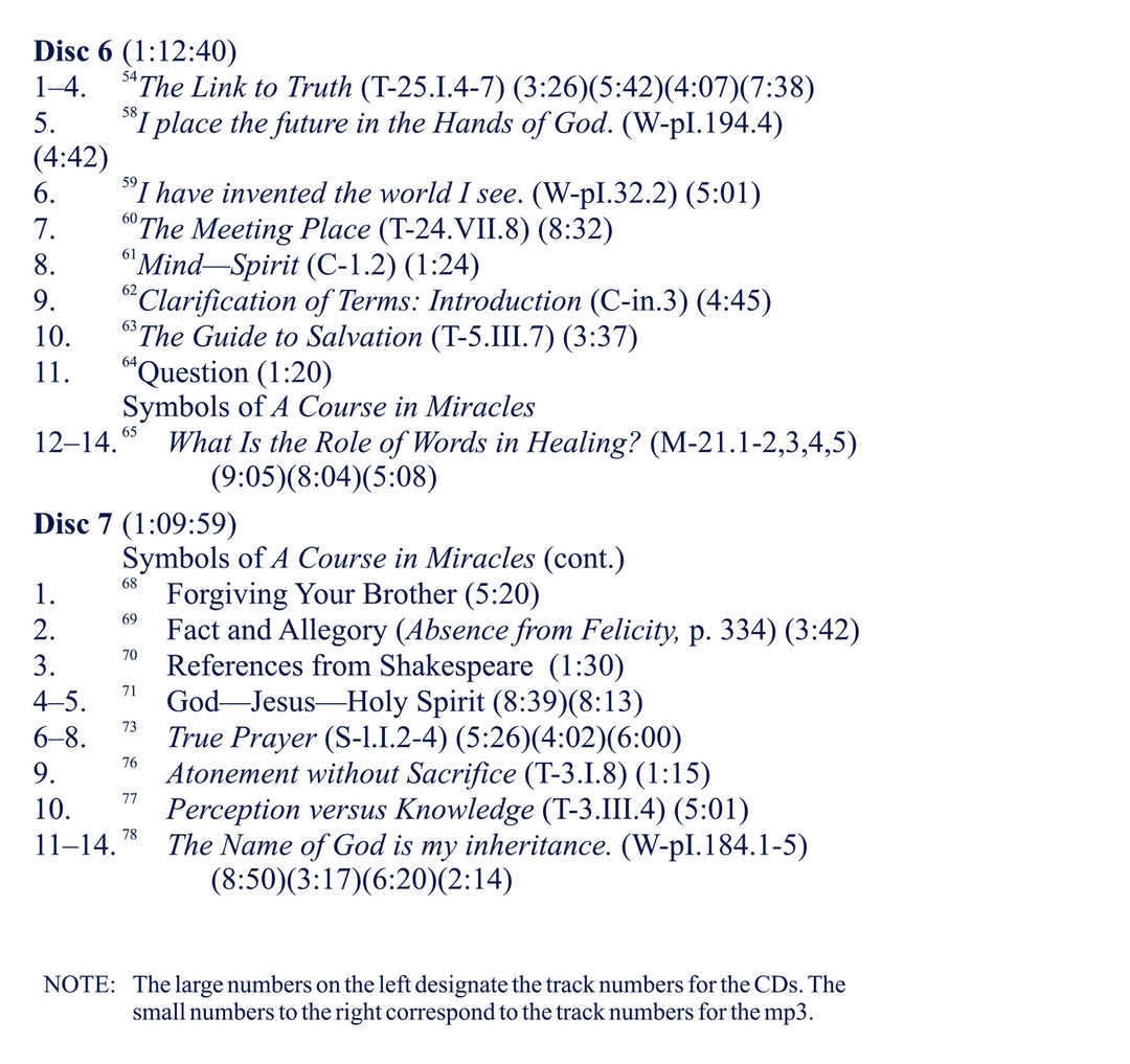 Duality as Metaphor in "A Course in Miracles" [CD]