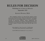 Rules for Decision [CD]