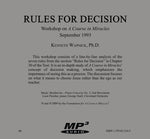 Rules for Decision [MP3]