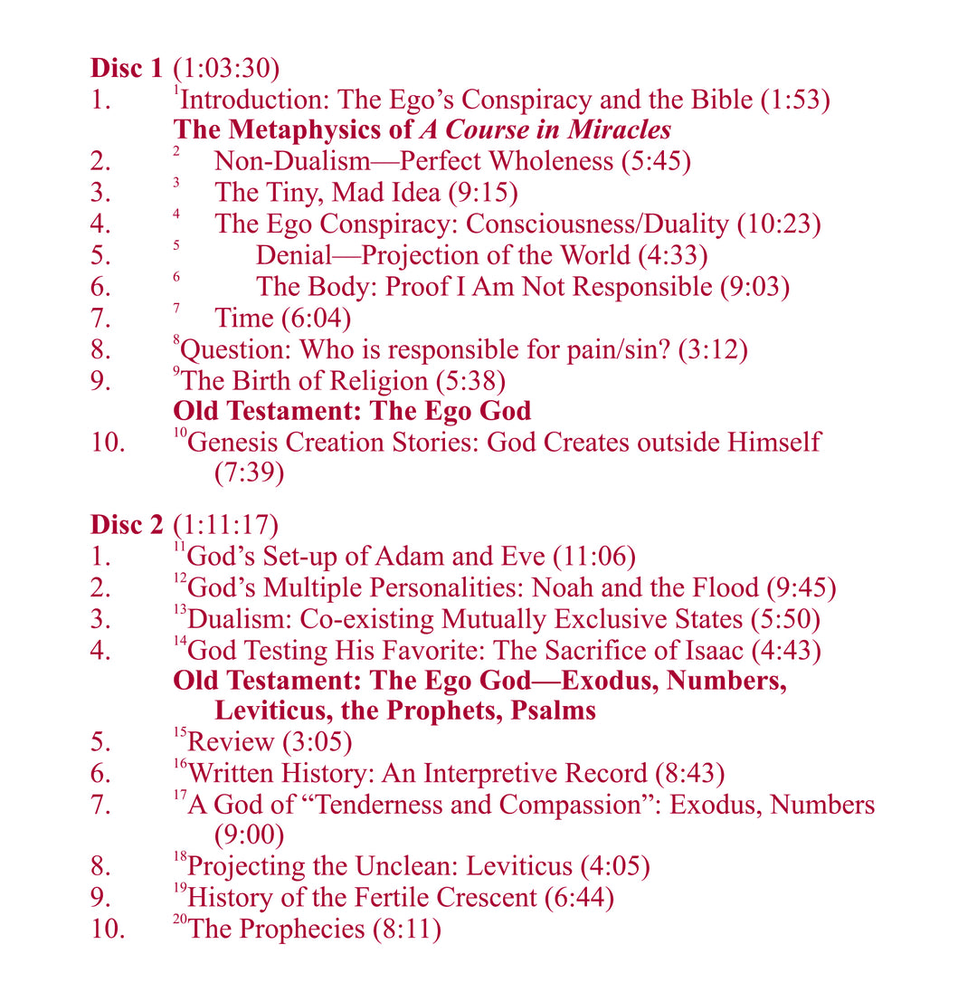 The Bible from the Perspective of "A Course in Miracles" [CD]