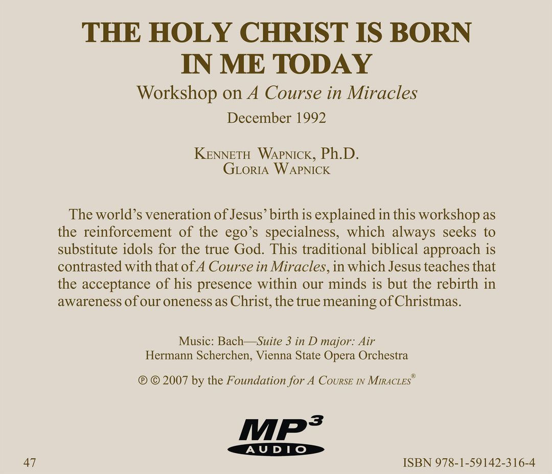 The Holy Christ Is Born in Me Today [MP3]