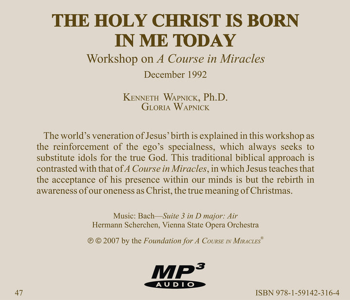 The Holy Christ Is Born in Me Today [MP3]