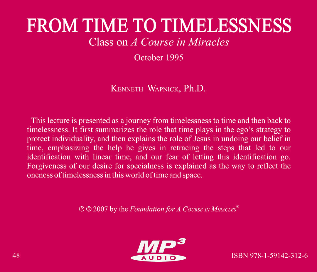 From Time to Timelessness [MP3]