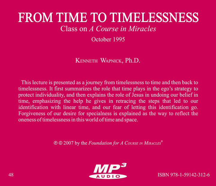 From Time to Timelessness [MP3]