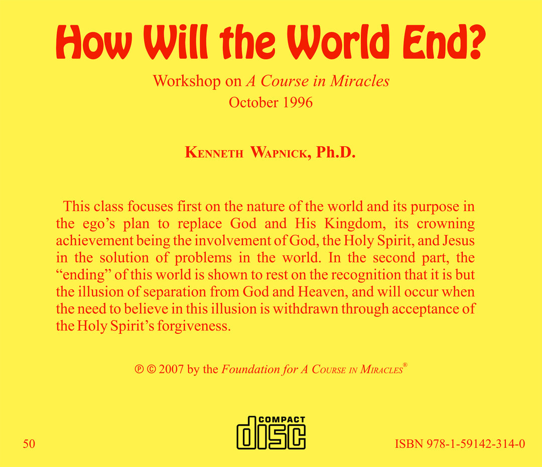 How Will the World End? [CD]