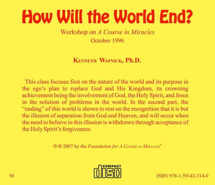 How Will the World End? [CD]