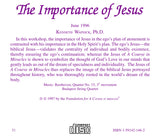 The Importance of Jesus [CD]