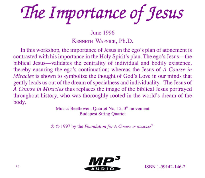 The Importance of Jesus [MP3]