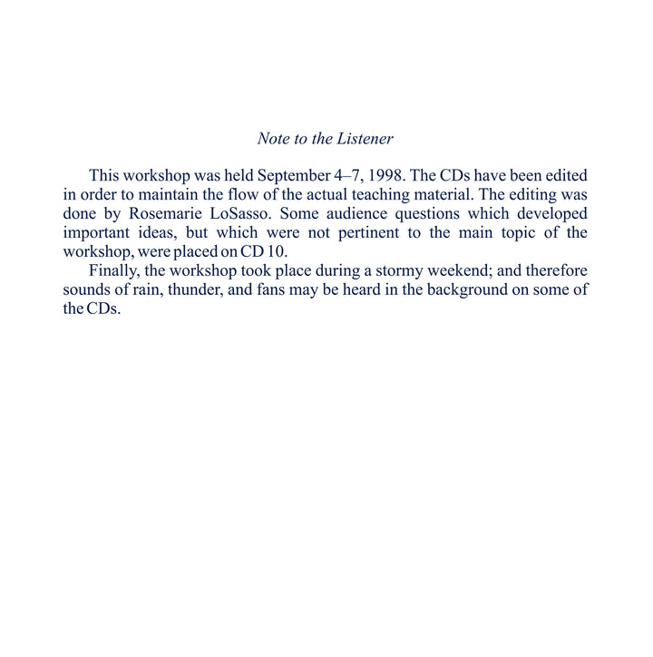 The Experience of "A Course in Miracles": A Commentary on the section “Development of Trust” [CD]
