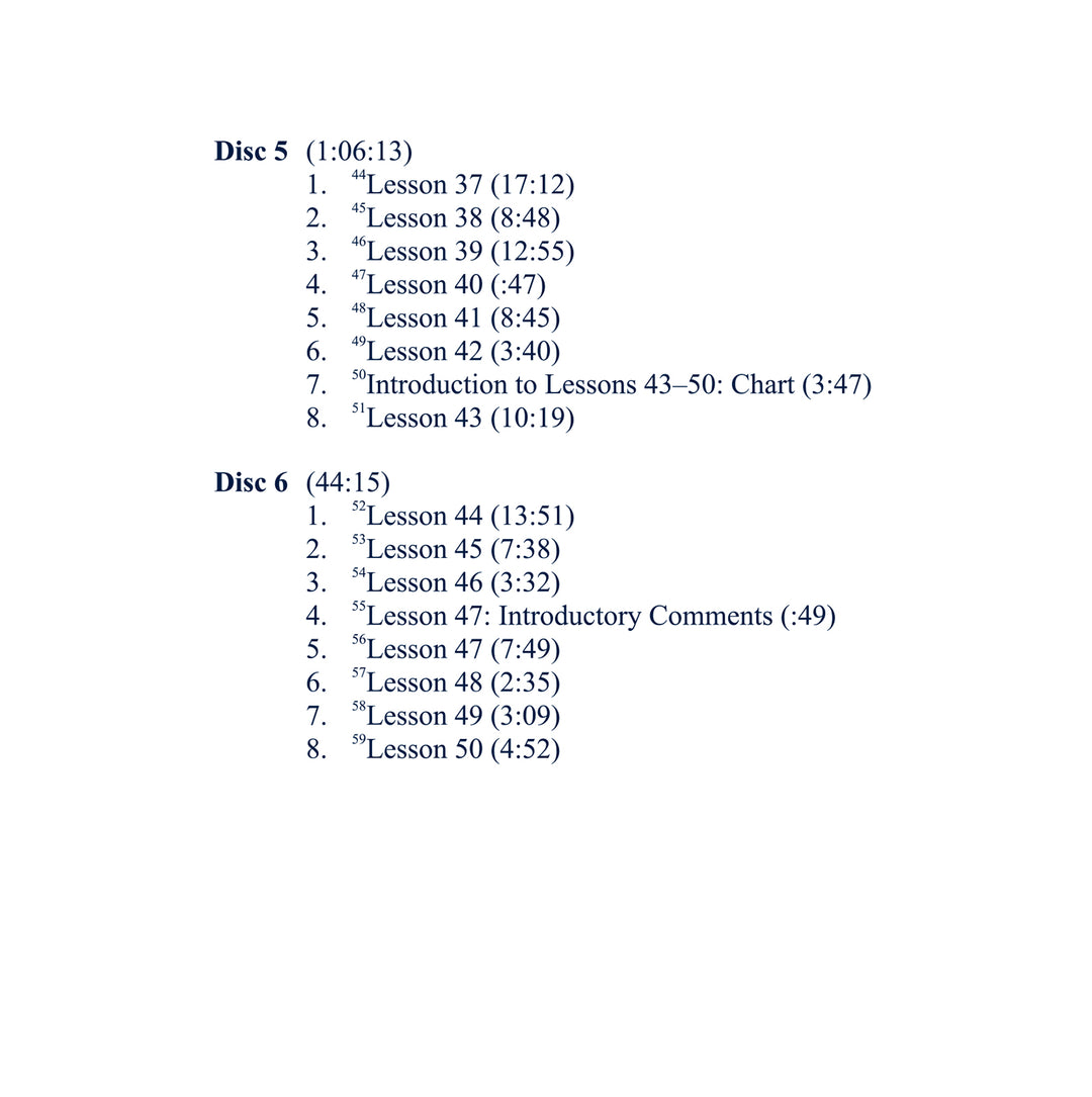 The Workbook Lessons of "A Course in Miracles": The Study and Practice of the 365 Lessons [MP3]