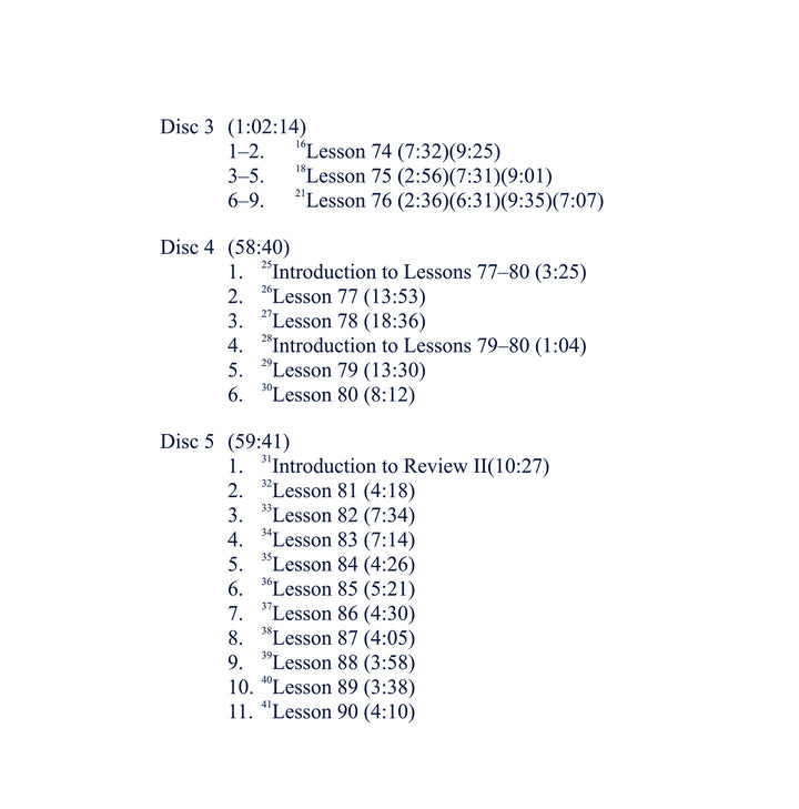 The Workbook Lessons of "A Course in Miracles": The Study and Practice of the 365 Lessons [MP3]