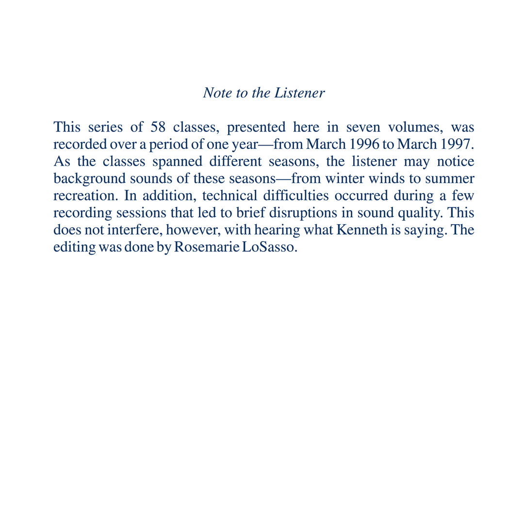 The Workbook Lessons of "A Course in Miracles": The Study and Practice of the 365 Lessons [MP3]