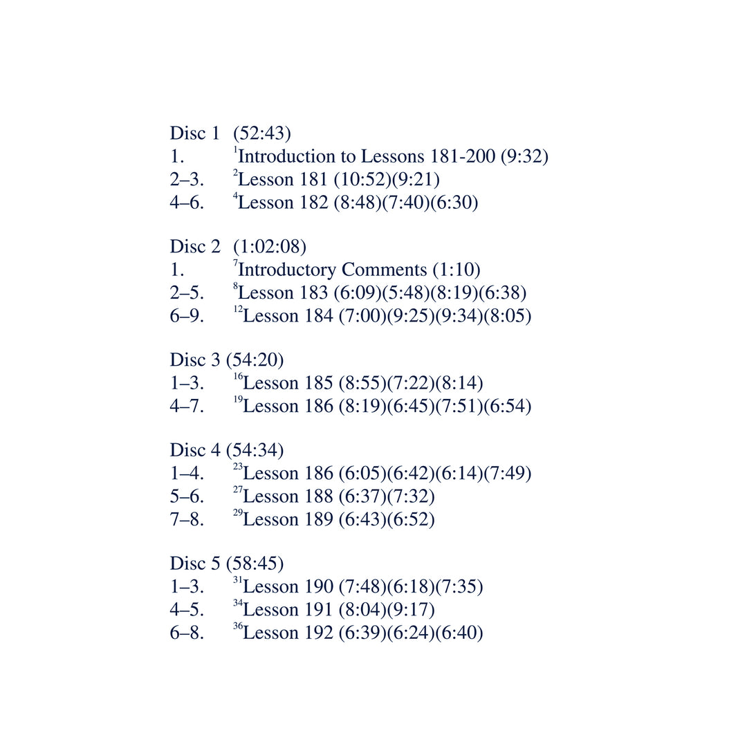 The Workbook Lessons of "A Course in Miracles": The Study and Practice of the 365 Lessons [MP3]