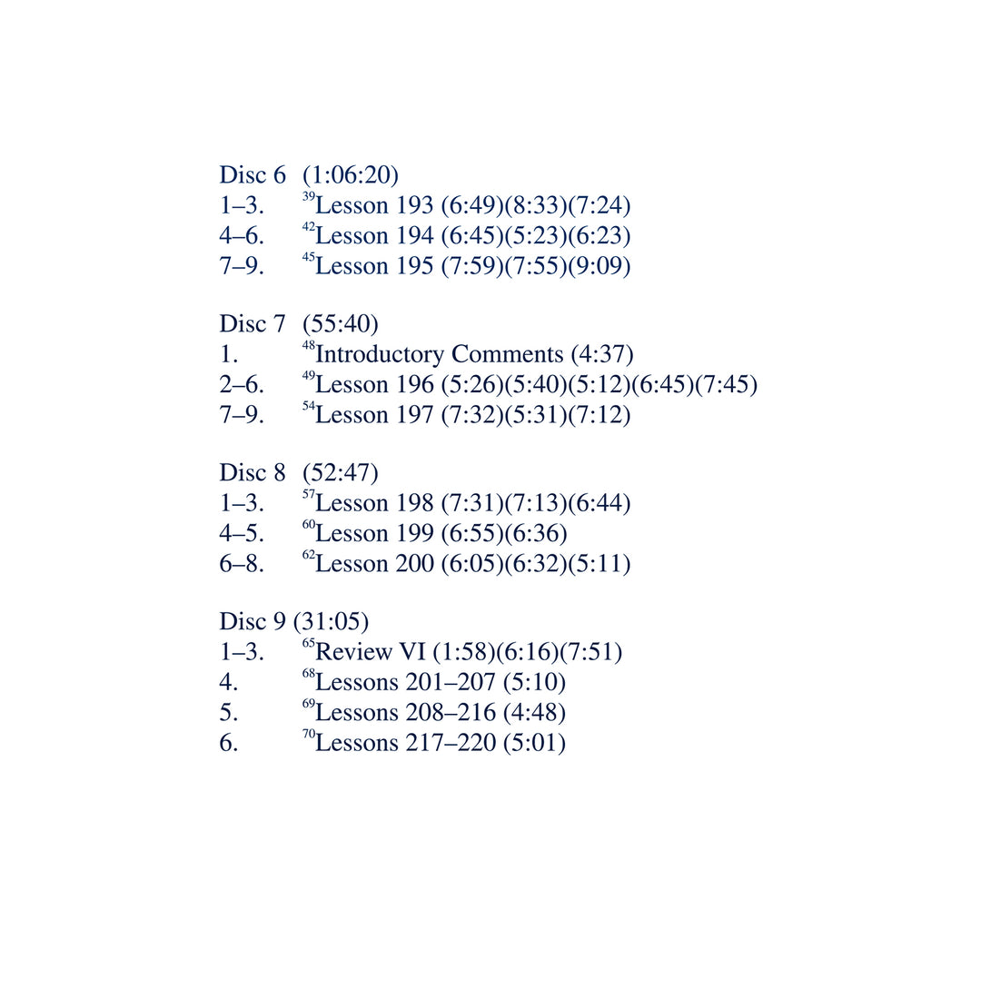 The Workbook Lessons of "A Course in Miracles": The Study and Practice of the 365 Lessons [MP3]