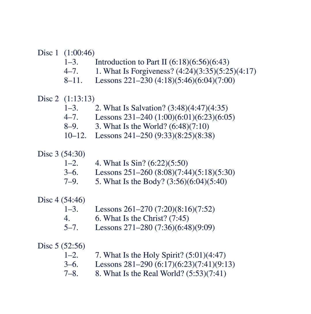 The Workbook Lessons of "A Course in Miracles": The Study and Practice of the 365 Lessons [MP3]