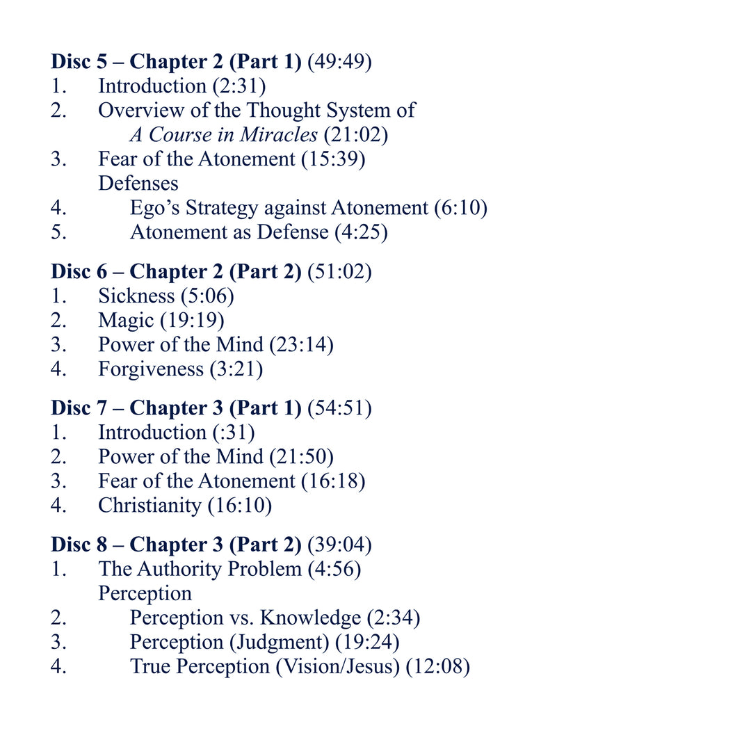 Classes on the Text of "A Course in Miracles" [MP3]
