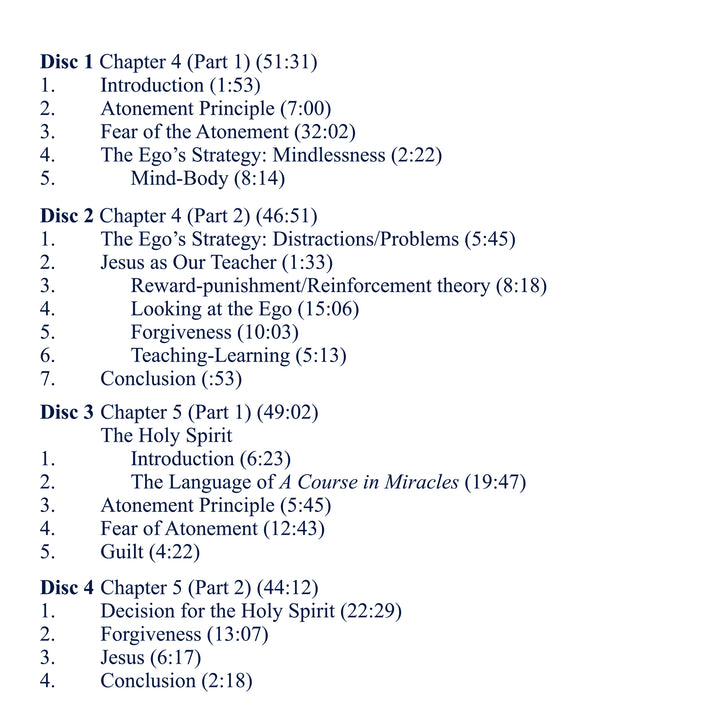 Classes on the Text of "A Course in Miracles" [MP3]