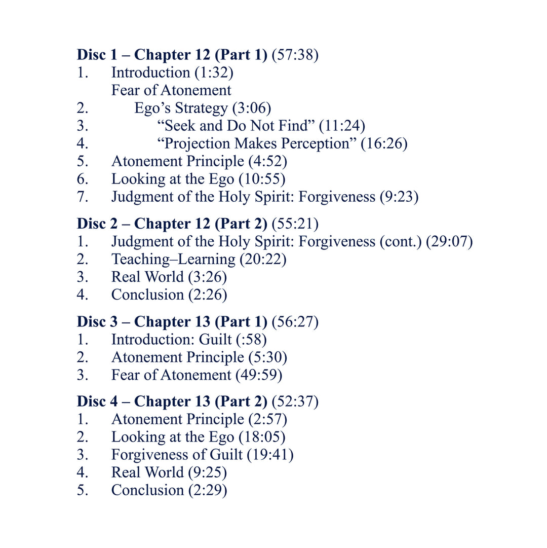 Classes on the Text of "A Course in Miracles" [CD]