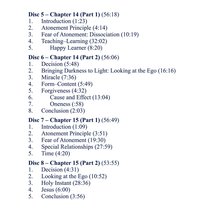 Classes on the Text of "A Course in Miracles" [MP3]