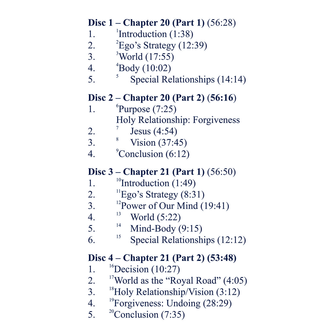 Classes on the Text of "A Course in Miracles" [CD]