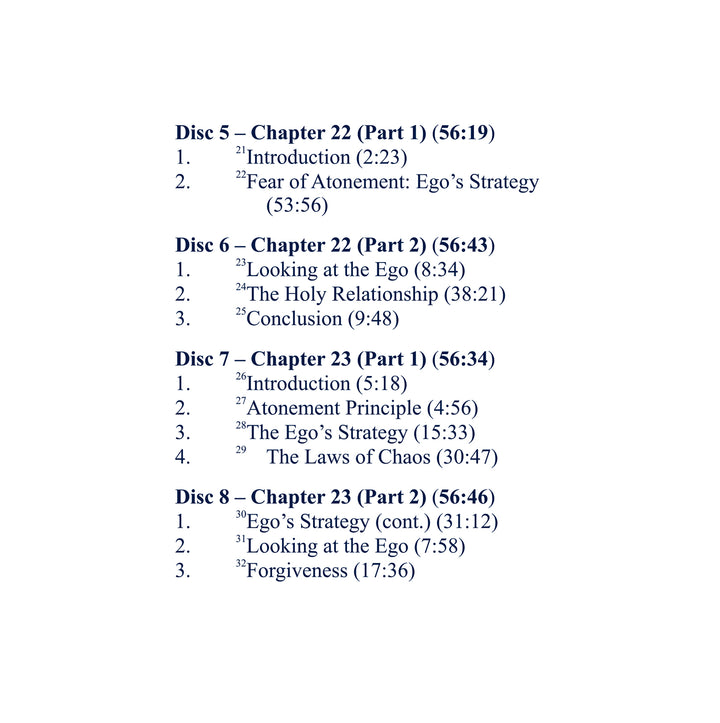 Classes on the Text of "A Course in Miracles" [MP3]