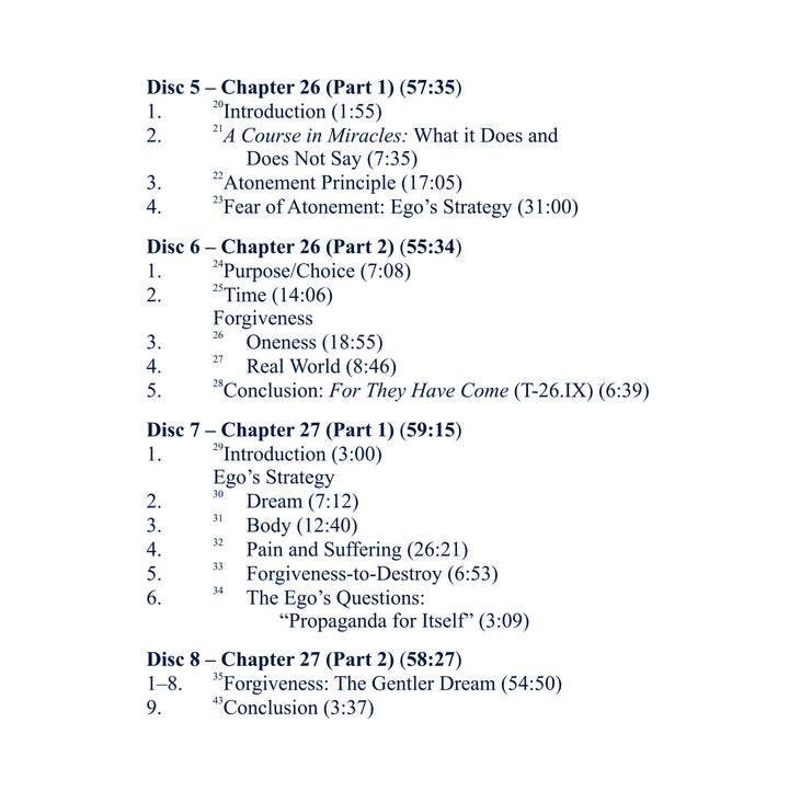Classes on the Text of "A Course in Miracles" [CD]