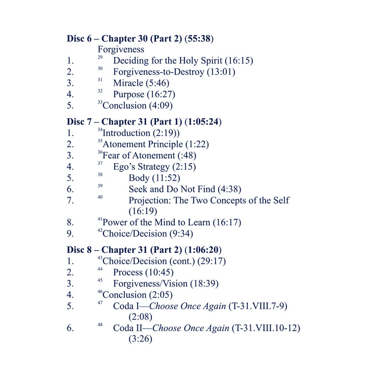 Classes on the Text of "A Course in Miracles" [CD]