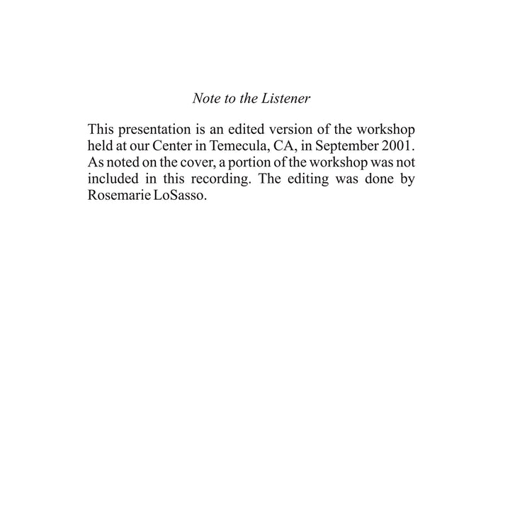 The Meaning of the Holy Instant [MP3]