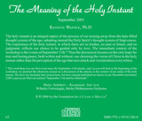 The Meaning of the Holy Instant [CD]