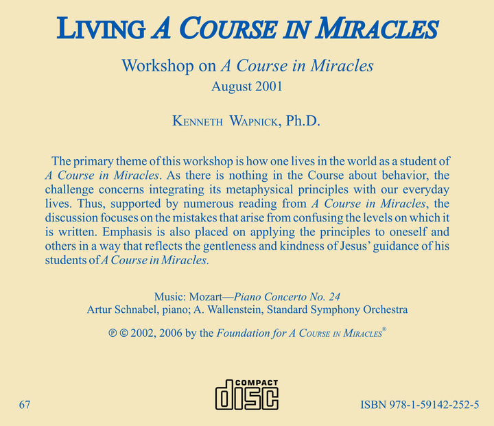 Living "A Course in Miracles" [CD]