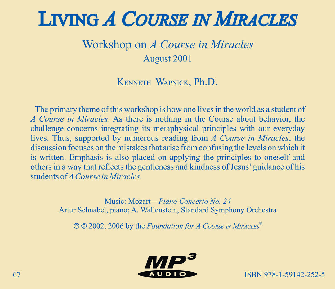 Living "A Course in Miracles" [MP3]