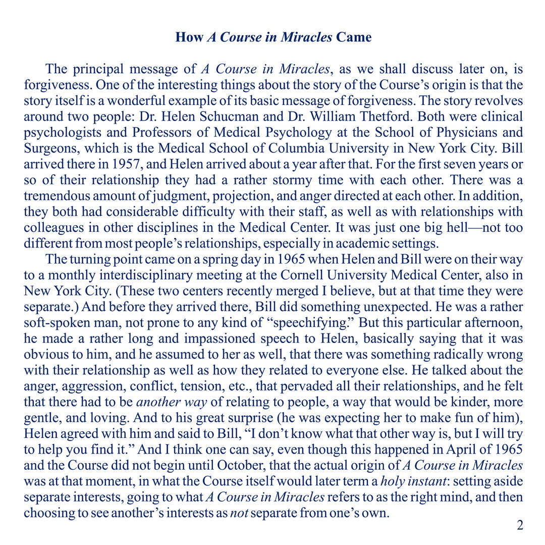 An Overview of "A Course in Miracles" [MP3]